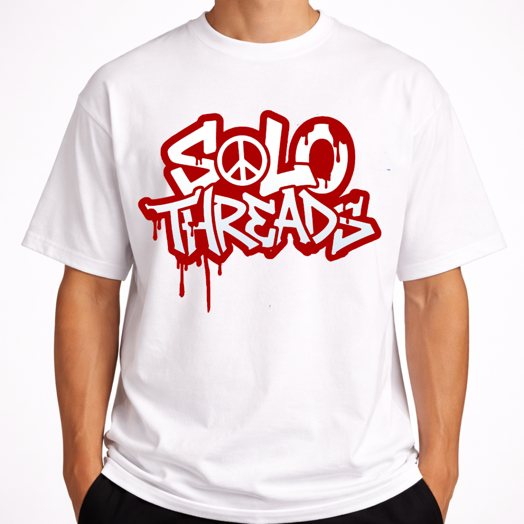 Solo Threads Love Peace Positivity Tee - White