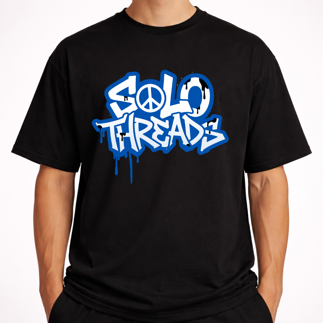 Solo Threads Love Peace Positivity Tee - Black