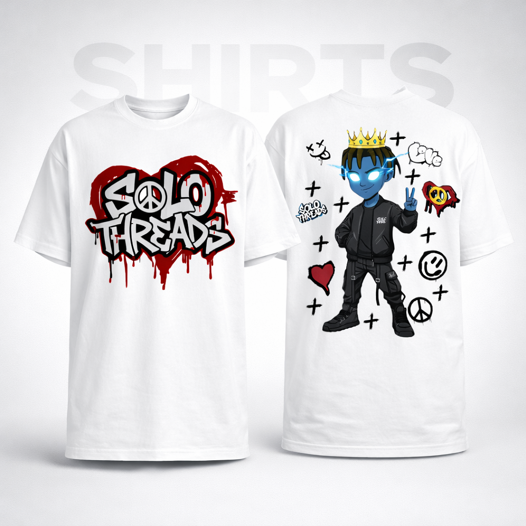 SoloThreads Peace Crown Tee - White