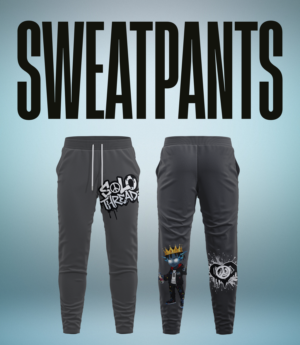 Solo Threads Love Peace Positivity Grey Set – Hoodie & Joggers